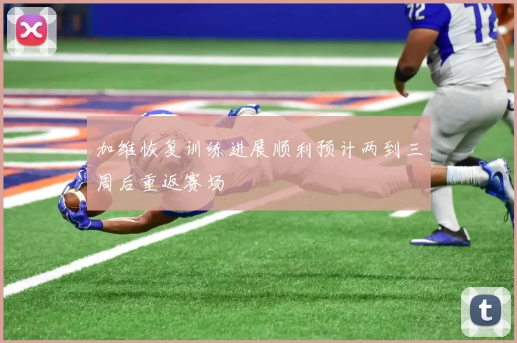 加维恢复训练进展顺利预计两到三周后重返赛场